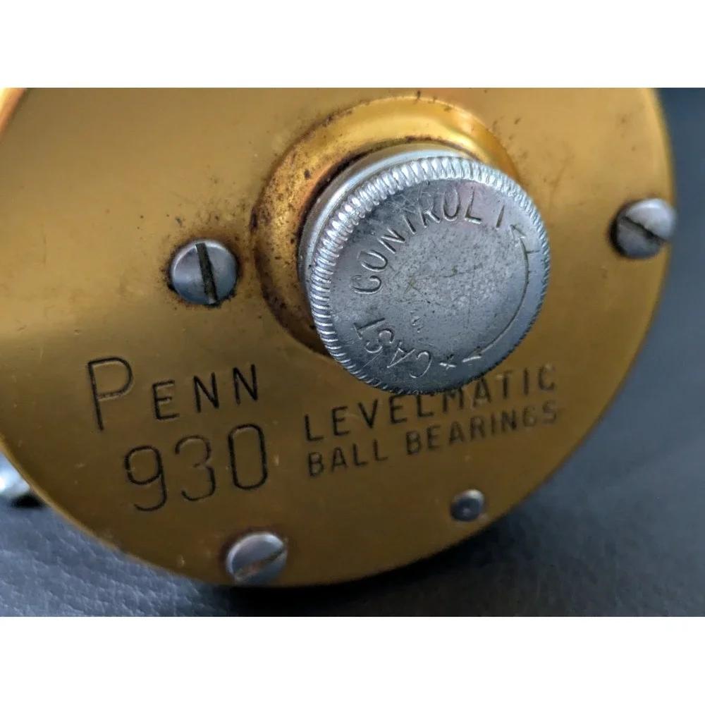 Penn Reels Levelmatic 930 Bait Casting Reel Gold Working